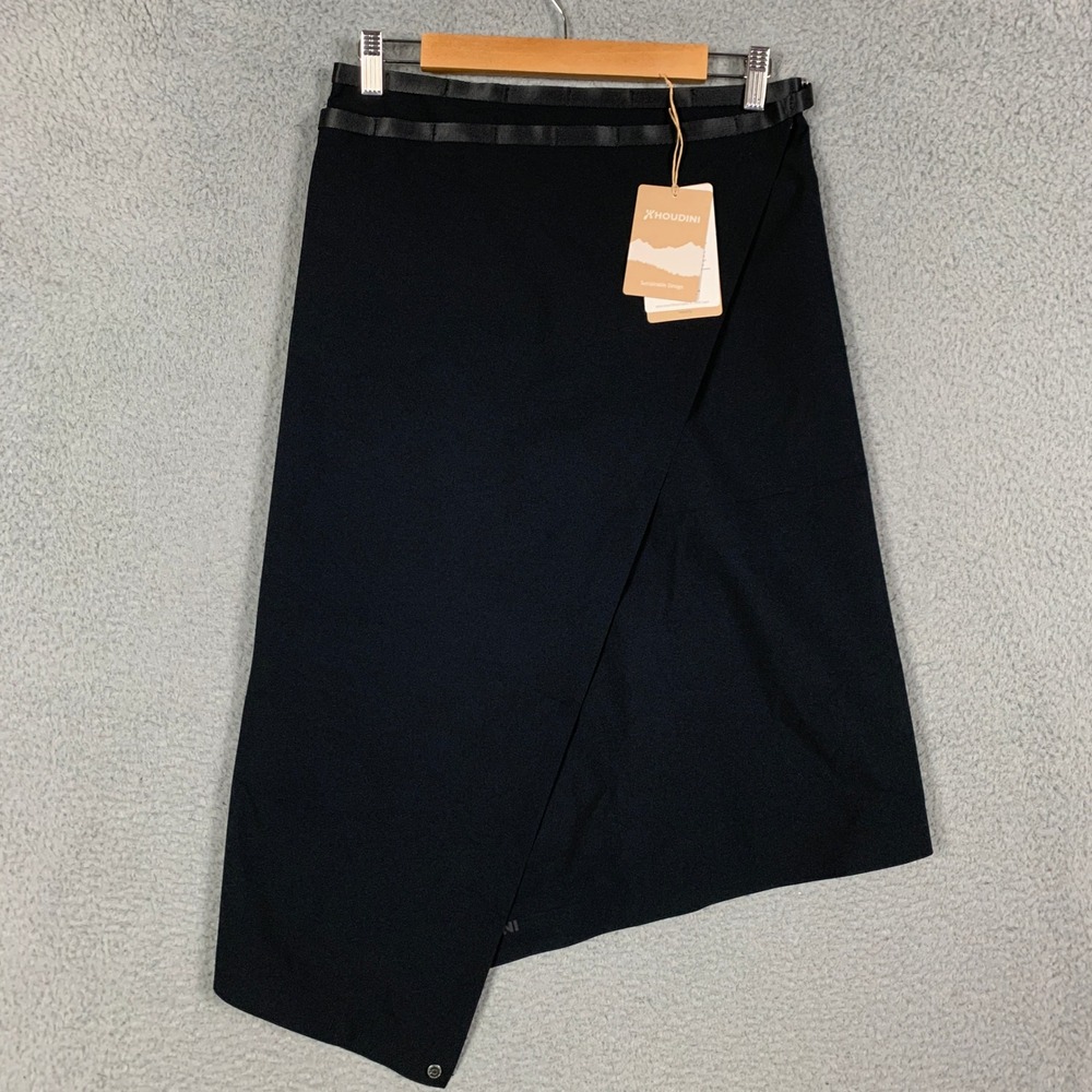 Houdini The Square Shell Skirt Unisex One Size True Black Minimalist Waterproof